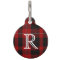 Custom Monogramed Cunningham Plaid Dog Tag