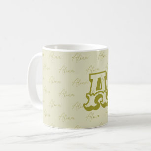 Custom Monogramed Mug with Your Name and Initial