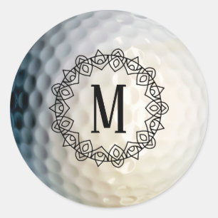 Custom Monogrammed Golf Ball Sticker