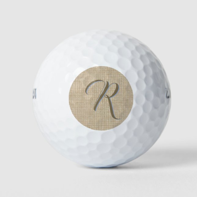 Custom monogrammed golf balls (Front)