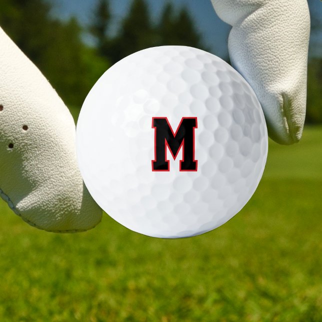 Custom Monogrammed Golf Balls (Personalized golf gift for men, women, coaches, or golf lovers. Great as a gift for golfers. )