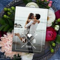 Custom Monogrammed Love Heart Arrows 2023