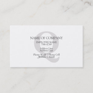Custom Monogrammed Personalized Monogram Template Business Card