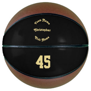 Custom Monogrammed Player Team Club Name Number Basketball