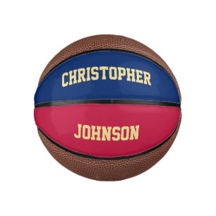 Custom Monogrammed Team Club School Player Name Mini Basketball