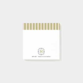 Custom Monograms Post-it® Notes in retro style.