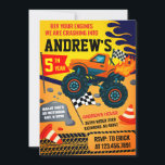 Custom Monster Truck Jam Kids Party Birthday Invitation<br><div class="desc">Get ready for a wild ride with our **Custom Monster Truck Jam Kids Party Birthday Invitation**! Featuring roaring monster trucks, dynamic jam-style graphics, and bold, high-energy colours, this invite is perfect for any young thrill-seeker’s birthday bash. Personalize it with your child’s name, age, photo, and all the party details to...</div>