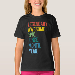 Custom Month & Year Birthday T-Shirt