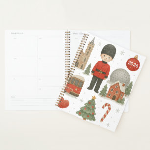 Custom Montreal Christmas Watercolor Planner 2026