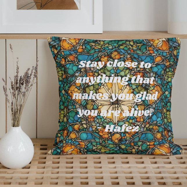 Custom Mosaic Pattern Nowruz Iranian New Year Gift Throw Pillow (Custom Mosaic Pattern Nowruz Iranian New Year Gift)