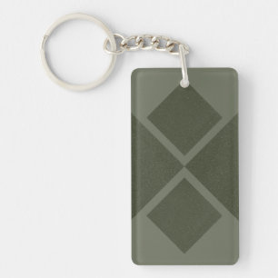 Custom Moss Green Acrylic Keychain