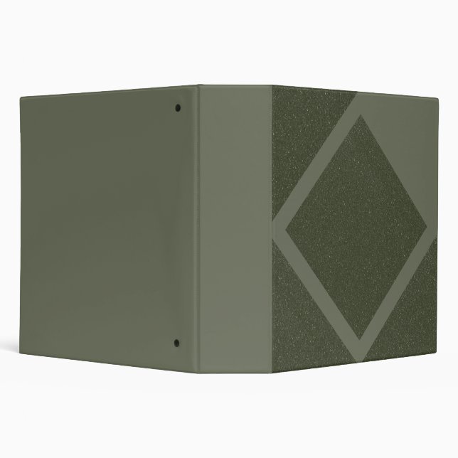 Custom Moss Green Diamond Binder (Background)
