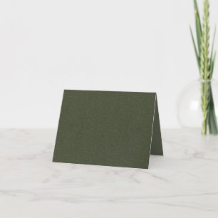 Custom Moss Green Glitter Invitations