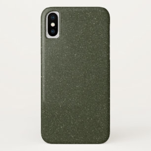 Custom Moss Green Noise iPhone X Case