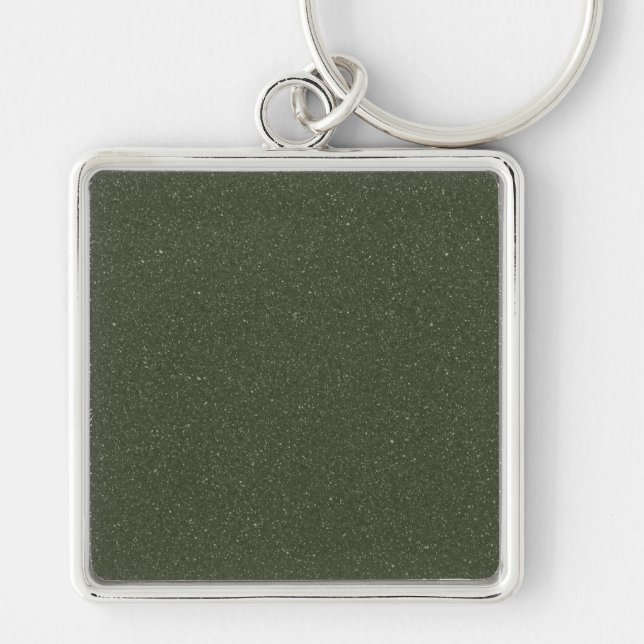 Custom Moss-Green Noise Texture Keychain (Front)