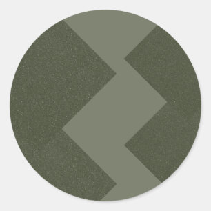 Custom Moss Green Round Sticker
