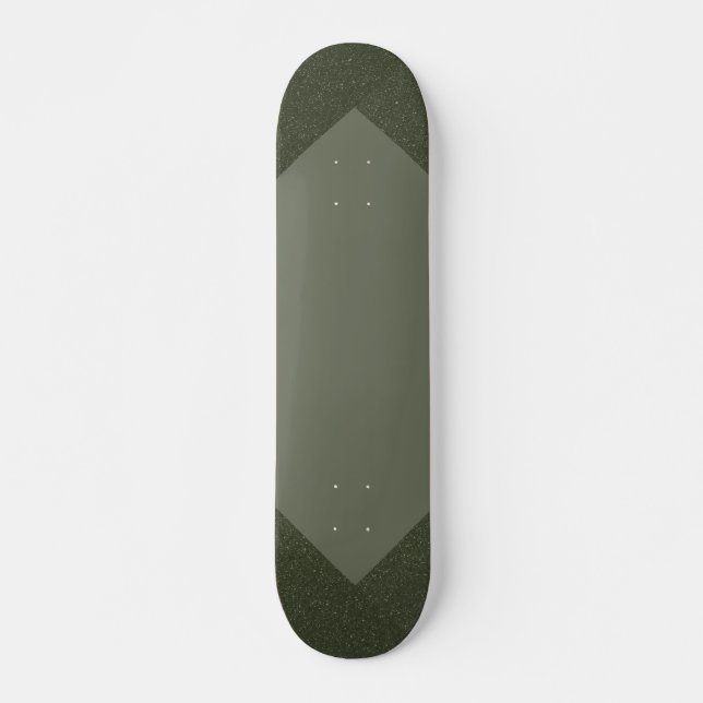 Custom Moss Green Skateboard Deck (Front)