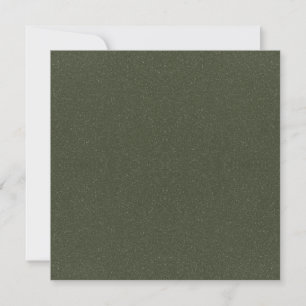 Custom Moss Green Speckle Flat Note Card