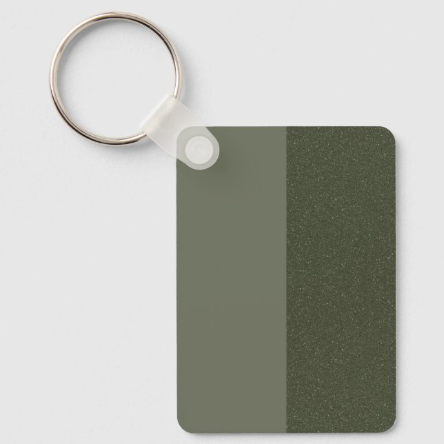 Custom Moss Green Split Keychain (Front)