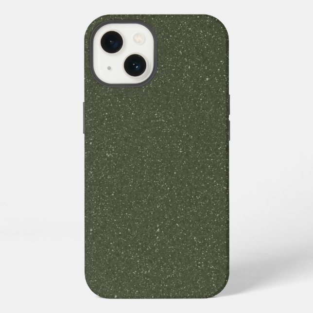 Custom Moss Green Texture iPhone 13 Case (Back)