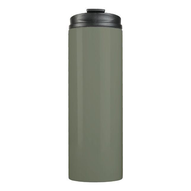 Custom Moss Green Thermal Tumbler (Front)