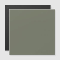 Custom Moss Green Thin Magnetic Card –Matte Finish