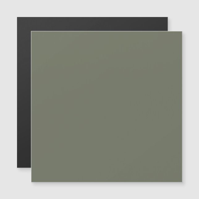Custom Moss Green Thin Magnetic Card –Matte Finish (Front/Back)