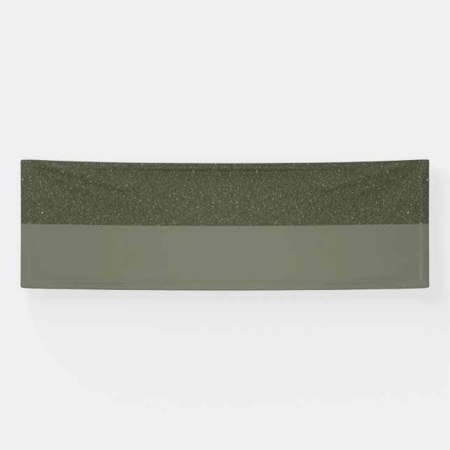 Custom Moss Green Two-Tone Banner (Horizontal)