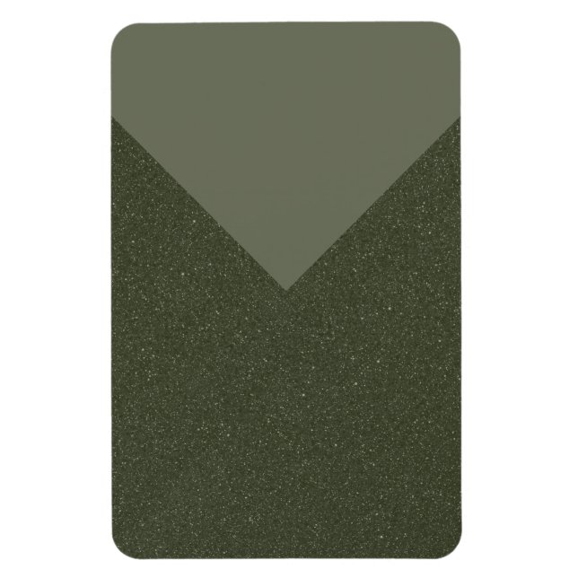 Custom Moss Green V-Shape Magnet – Customizable (Vertical)