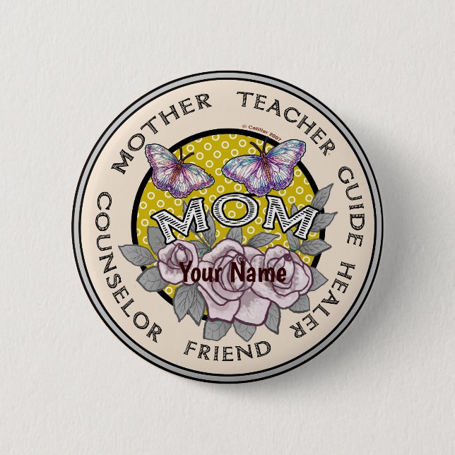 Custom Mother Friend  2 Inch Round Button (Front)