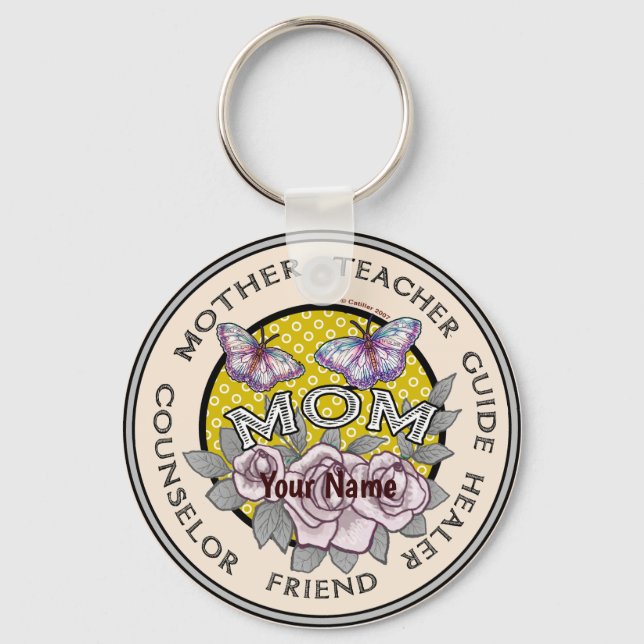 Custom Mother Friend   Keychain (Front)