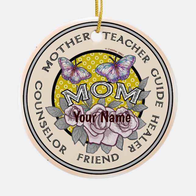 Custom Mother Friend  Ornament (Front)