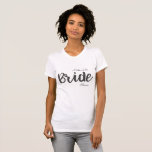 Custom Mother of the Bride Bridal Party T-Shirt<br><div class="desc">Mother of the Bride Arrow T-Shirt.  Customize with your name or leave it blank.  Great for bridal parties.</div>