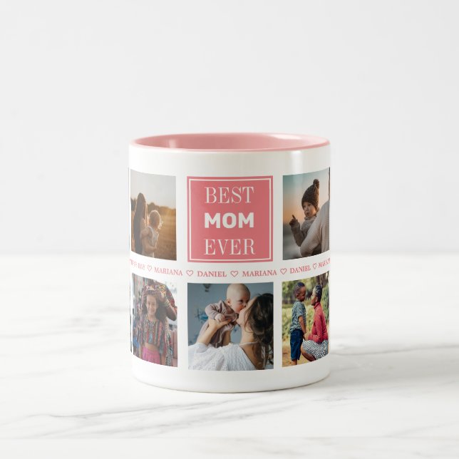 Custom Mother 's Day Photo Two-Tone Coffee Mug (Center)