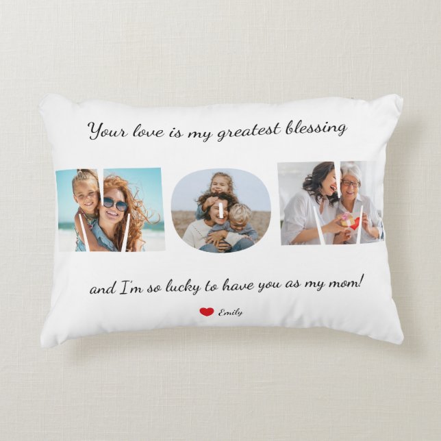 Custom Mother’s Love  Accent Pillow (Front)