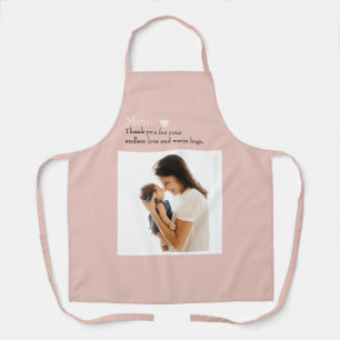 Custom Mother's Day Apron with Photo & Heart