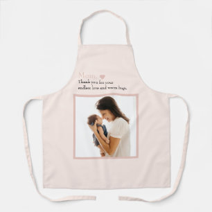 Custom Mother's Day Apron with Photo & Heart