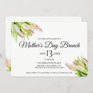 Custom, Mother's day Brunch Invitation