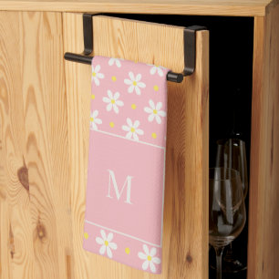 Custom Mother's Day Gift Personalized Daisy Kitchen Towel