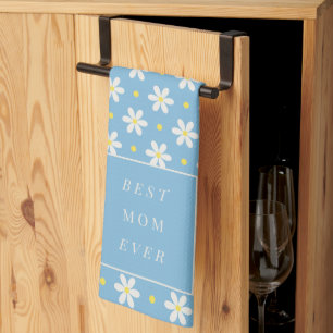 Custom Mother's Day Gift Personalized Daisy Kitchen Towel