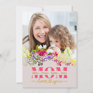 Custom Mother's Day I Photo & Personal Message Card