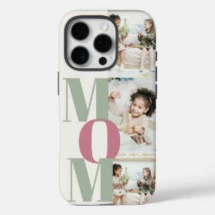 Custom Mother's Day Photo Collage   MOM Letters - iPhone 16 Pro Case