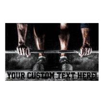 Custom Motivation Training Weight Lifting Poster