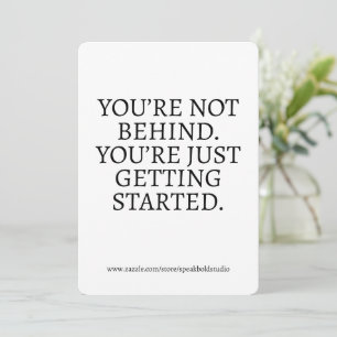 Custom Motivational Card, Graduation, Wealth Quote Holiday Card