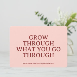 Custom Motivational Card, Self-Love & Growth Gift Holiday Card