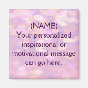 Custom Motivational Message Magnet