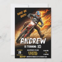 Custom Motocross Dirt Motorbike modern Birthday