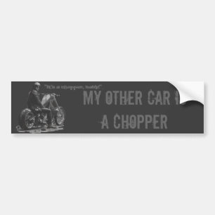 Custom Motorcycle Chopper Love Bumper Sticker