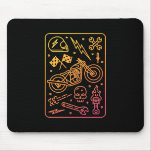 Custom Motorcycle Garage 1 Mouse Pad