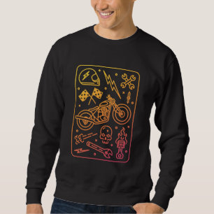 Custom Motorcycle Garage 1 Sweatshirt